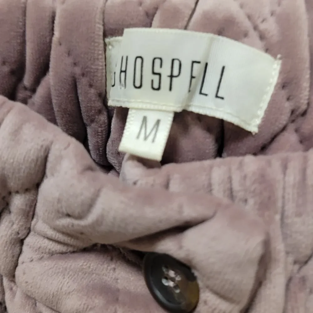 Ghospell Velour Quilted Joggers Pants Medium